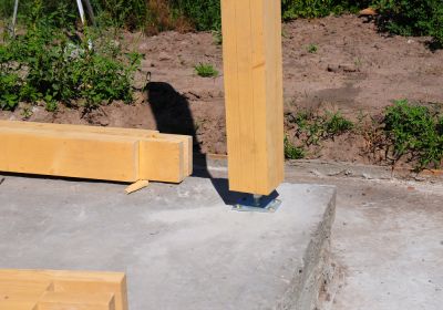 Concrete Foundation for the Shed